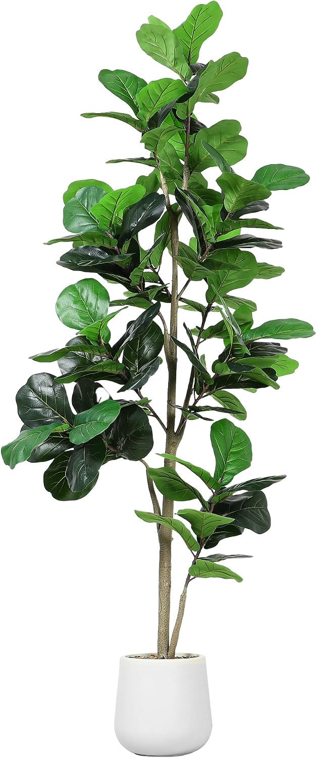 7ft Artificial Fiddle Leaf Tre - Ficus Lyrata Tree 评论和价格