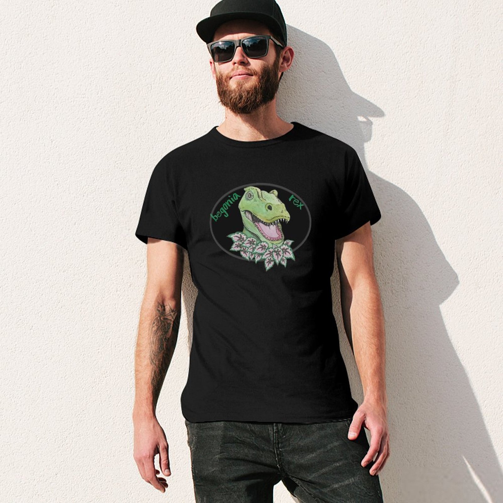 T rex begonia T-Shirt Thanksgi - Begonia Rex 评论和价格